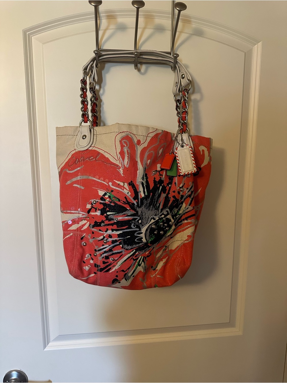 Coach Poppy Places Flower Bella Tote